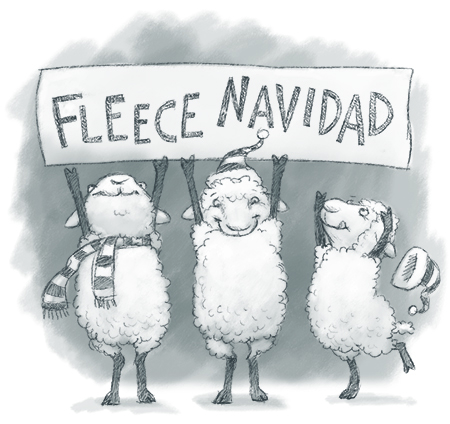 fleece navidad sheep 450