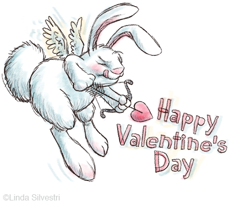 valentine bunny cupid450